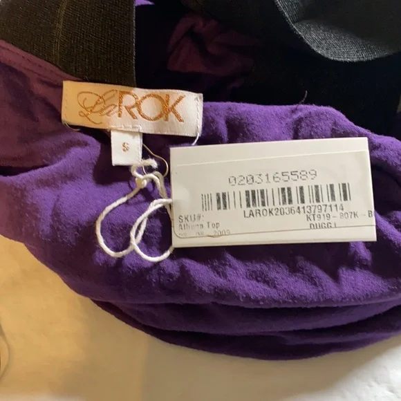 💥💥 NWT vintage top La Rok stretch Small - Picture 10 of 12